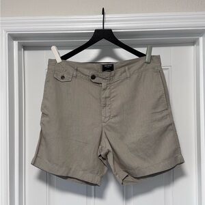 NWT Todd Snyder 7” Hudson Short Manor Grey 36 Cotton Linen Blend